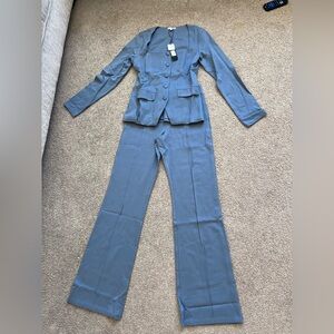 Fashion Nova Blue Matching Set